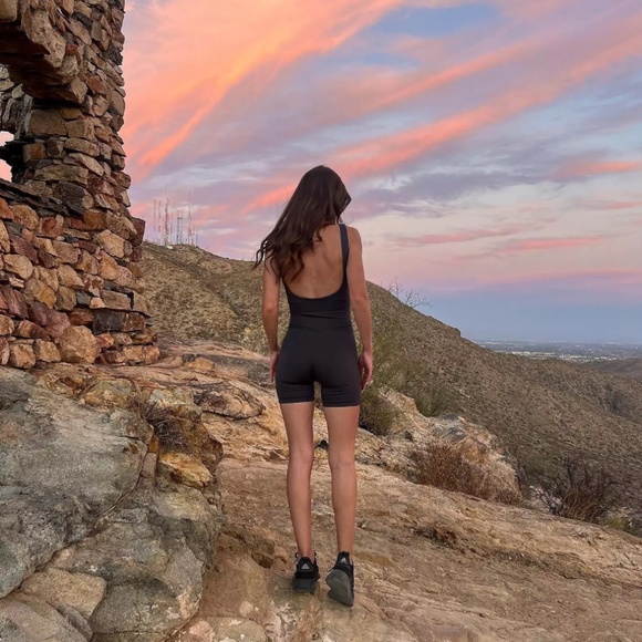 Girlfriend Collective Bike Short Unitard - Picture 2 of 12